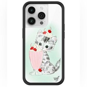 Wildflower Kitty Shake iPhone 14 Pro case